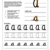 Learning Cursive Letter Formation