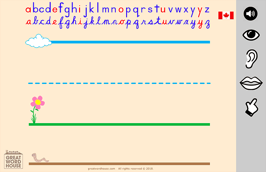 Interactive Multi Sensory Alphabet Card Drill