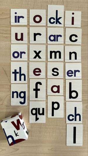 Tiles for Board Lowercase, 3" x 3" and 3 x 4" Box of 40