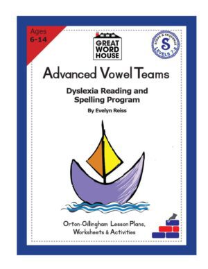 Advanced Vowel Teams Dyslexia Reading and Spelling Programs, Levels 7 - 8 (Boat)