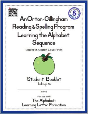 On Orton-Gillingham Reading & Spelling Program: Learning the Alphabet Sequence