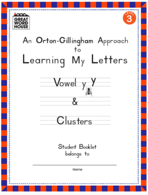 Student Workbooks Level 3: Clusters and Vowel y (fly)