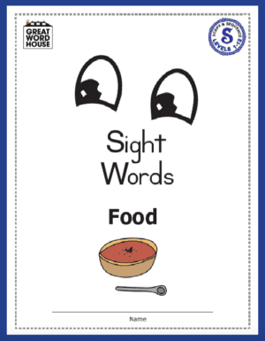 Sight Words, Food, Levels 1-12