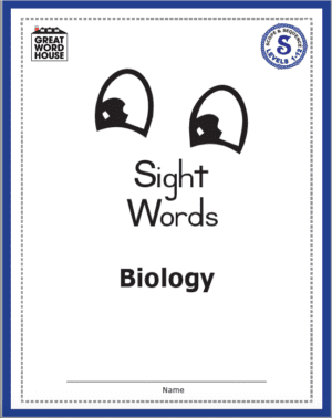 Sight Words, Biology, Levels 1-12