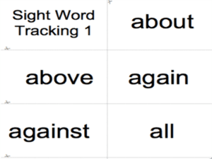 Sight Words Levels 1 - 12